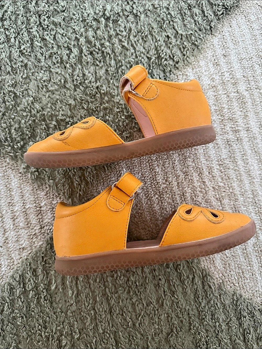 Livie & Luca Petal Sandals Cutout Orange & Brown US 11 - Picture 6 of 7